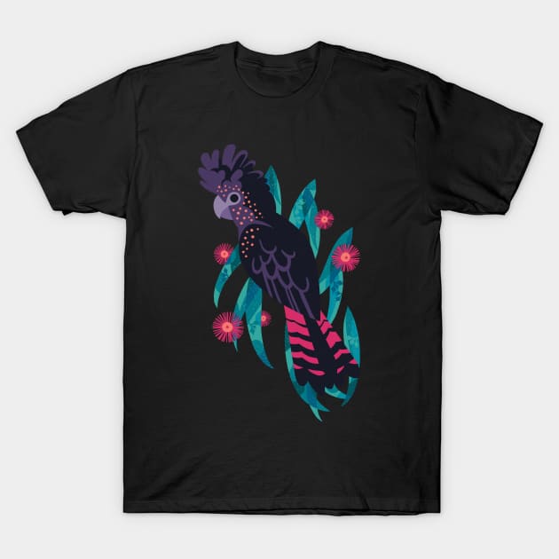 Red-Tailed Black Cockatoo T-Shirt by Waynem